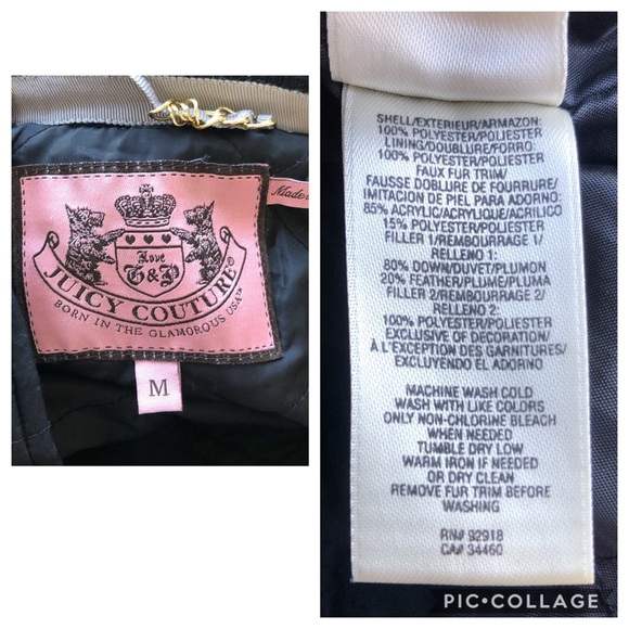 JUICY LONG DOWN WINTER COAT DETACHABLE HOOD SZ M - Picture 8 of 8